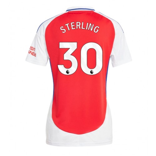 Dámy Fotbalový dres Arsenal Raheem Sterling #30 2024-25 Domácí Krátký Rukáv